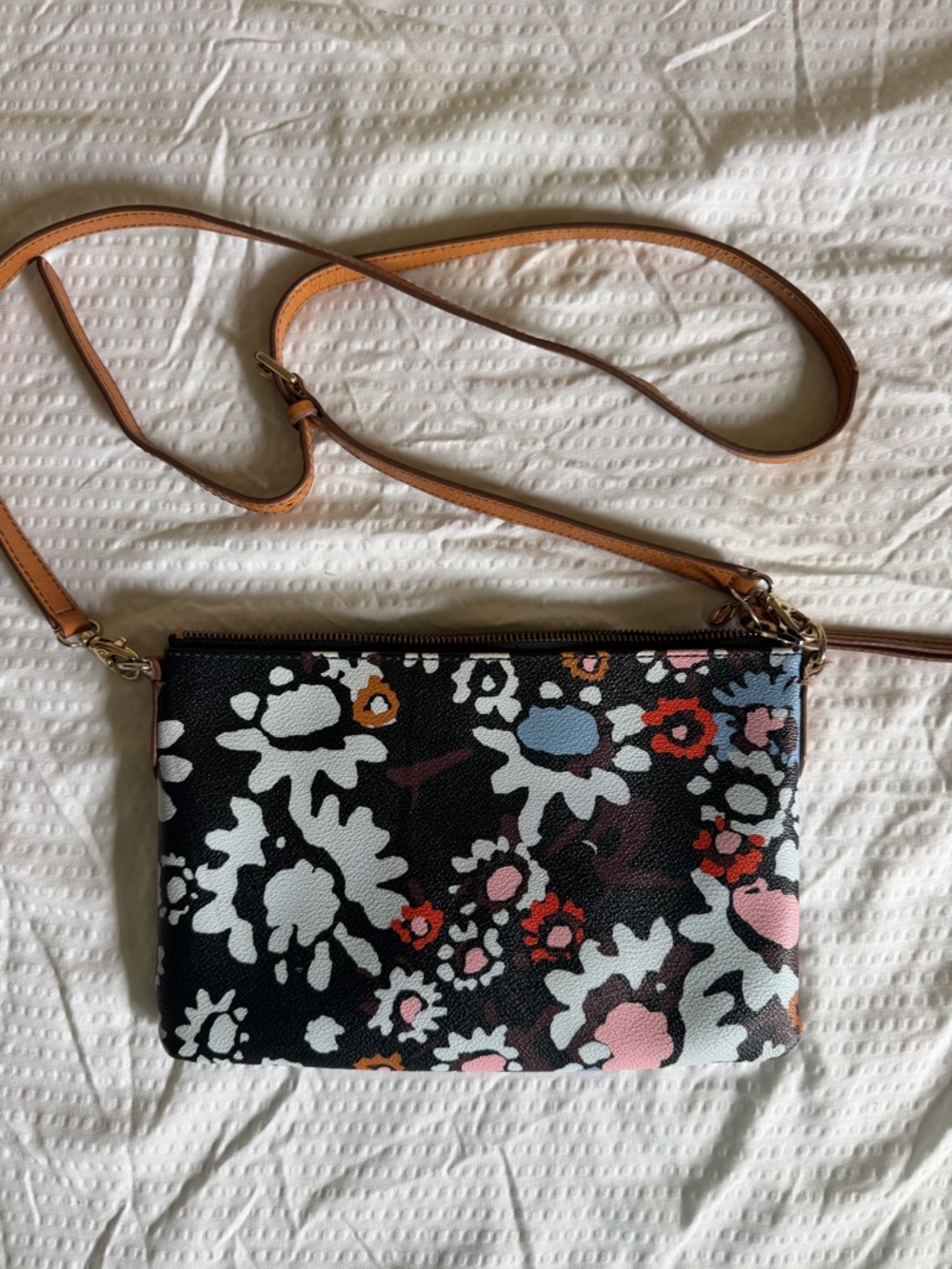 Fossil Sydney Floral print Crossbody Shoulder Bag - Picture 2 of 10